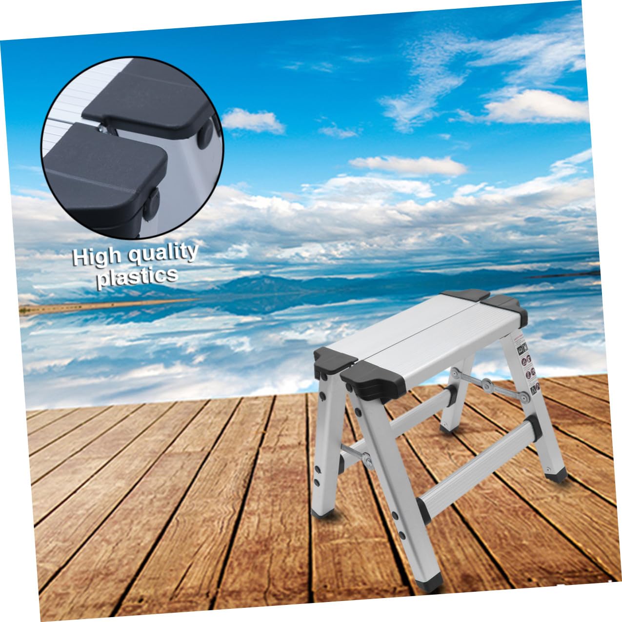 CANIGHT Taburete Plegable de Aleación de Aluminio Diseño Compacto y Alta Resistencia, Adecuado para Pesca, Senderismo y Uso Hogar o Sala de Estar