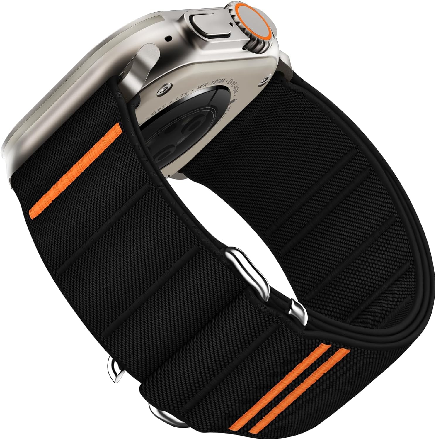 picau- pau Sport Bands Compatible with Apple Watch Ultra 2 Band 49mm 46mm 45mm 44mm 42mm,Stretchy Nylon Sport Loop Strap with S-Hook for I Watch Series Ultra SE 10 9 8 7 6 5 4 (Black) (B0CVH8KXPD) Amazon Price History, Amazon Price Tracker