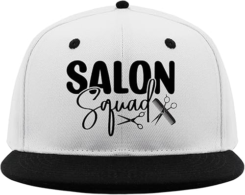 KEHUASW Salon Squads hat Funny Trucker hat White Hats for Men Baseball Cap Gifts for Boyfriends Hiking Caps