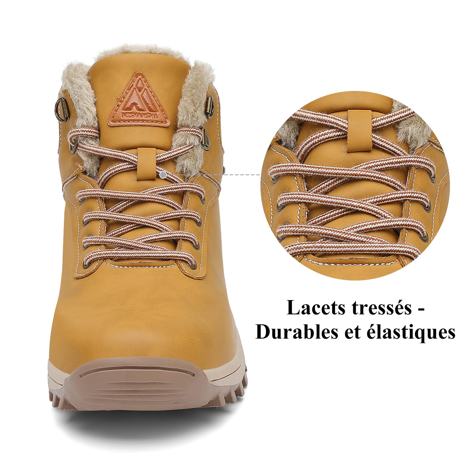 Homme Femme Hiver Bottes de Randonnée