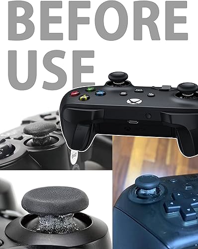 Miniatura 2 de COWBOX 10 protectores de joystick anillo protector de palanca de mando elástico de silicona negra evita que el joystick se raye y se pierda la