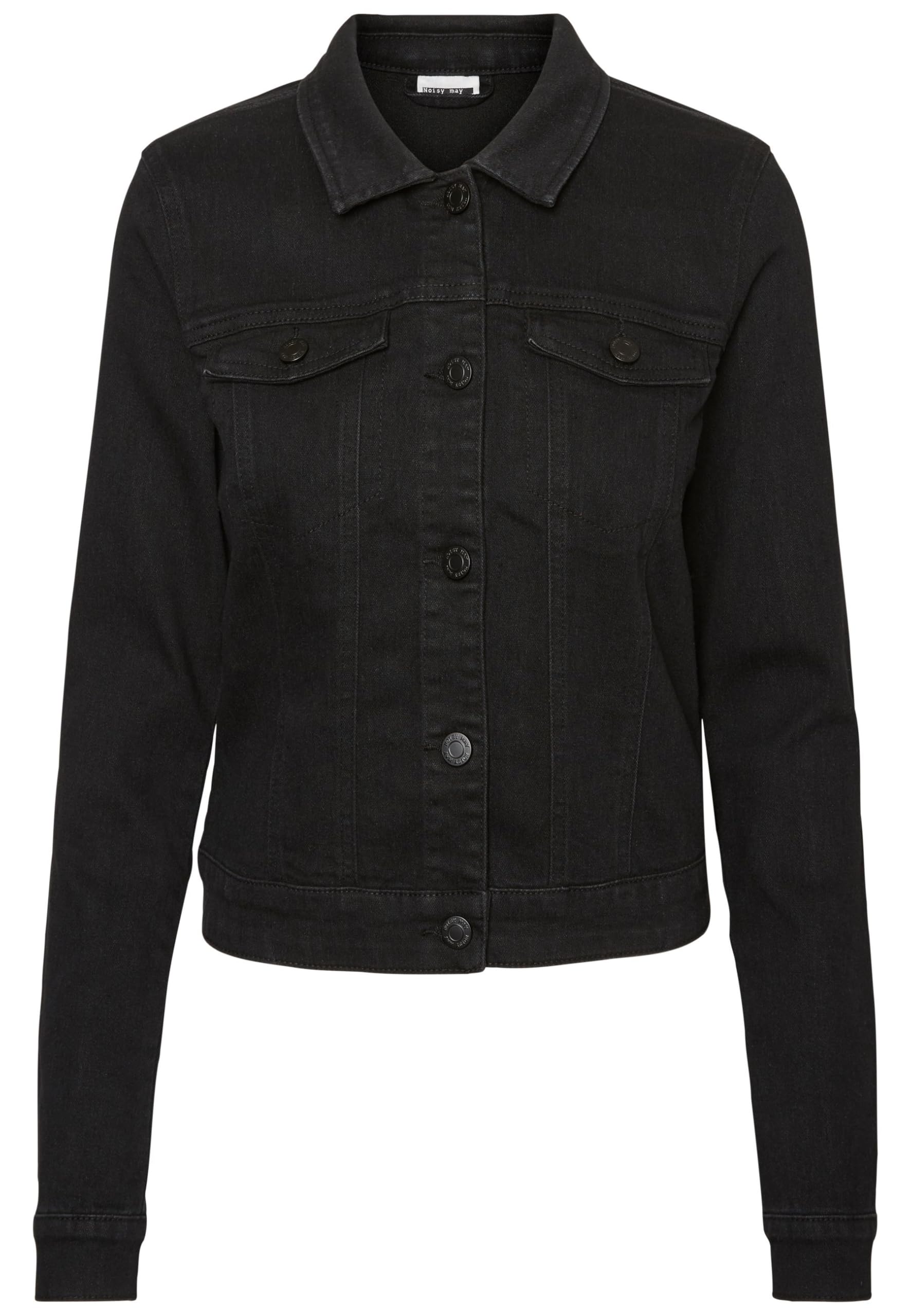 NOISY MAY Denim Jacket Short XL, Black, XL