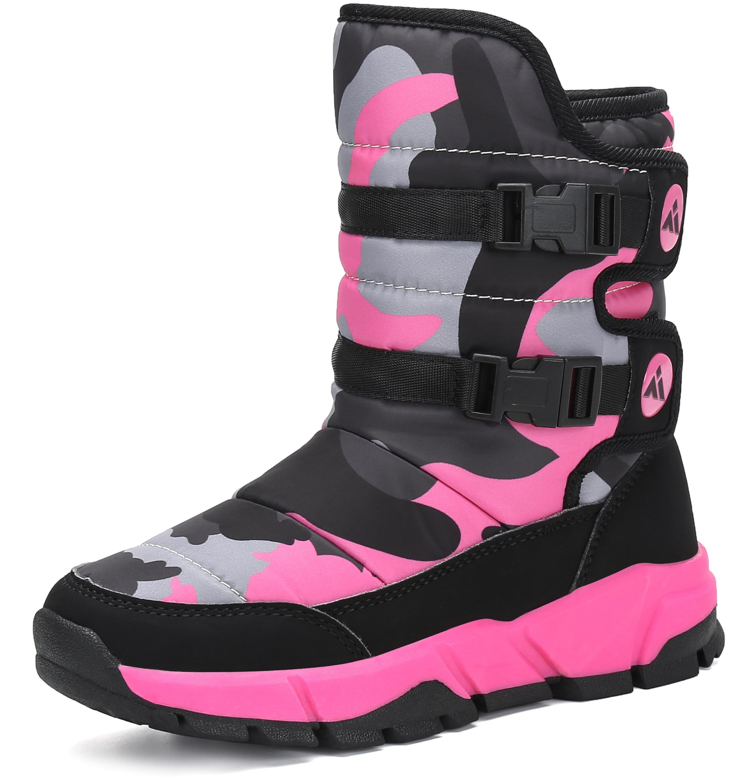 Mishansha Bambini Stivali da Neve Inverno Ragazzi Ragazze Impermeabili Antiscivolo Mantieni Caldo Scarpe da Esterno 24-38