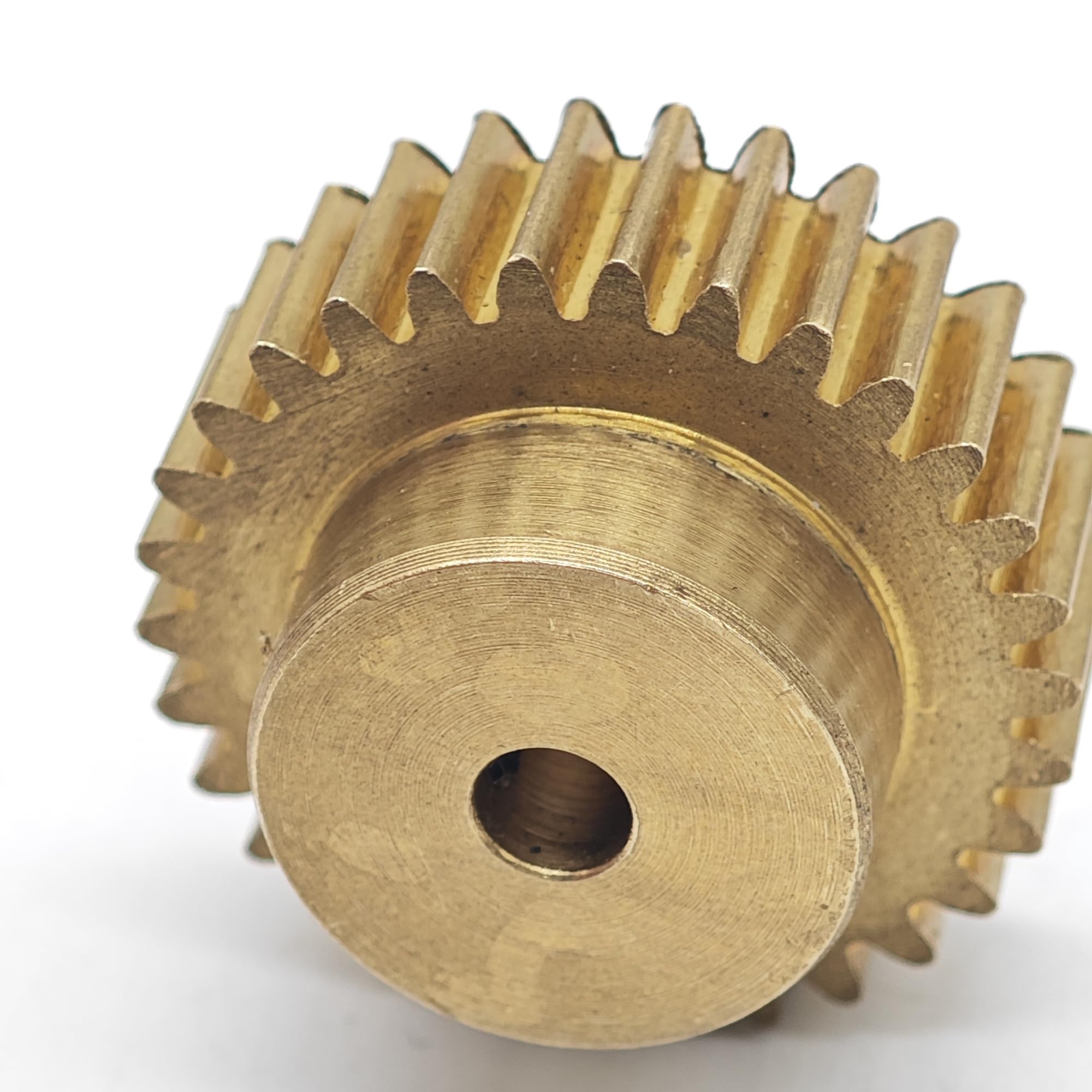 Zahnrad, Ritzel, Motorritzel, 0,6 m, 94 Zähne, Messing-Stirnrad, 5 mm Zahnstärke, gerade Zahnübertragung, zylindrisches Getriebe mit Stufenwellen-Hardware(6mm bore)