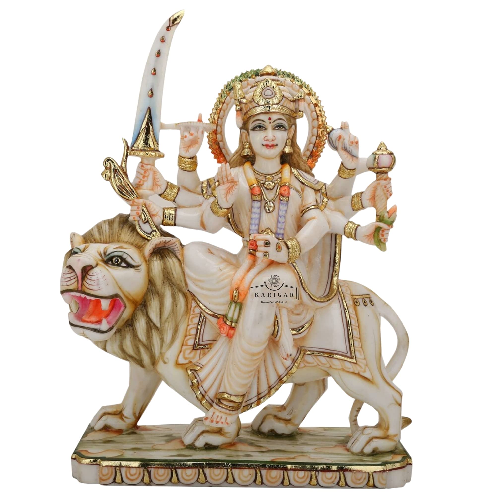 Buy Durga Statue Large Marble Durga Murti Shaila Putri Kali Sculpture