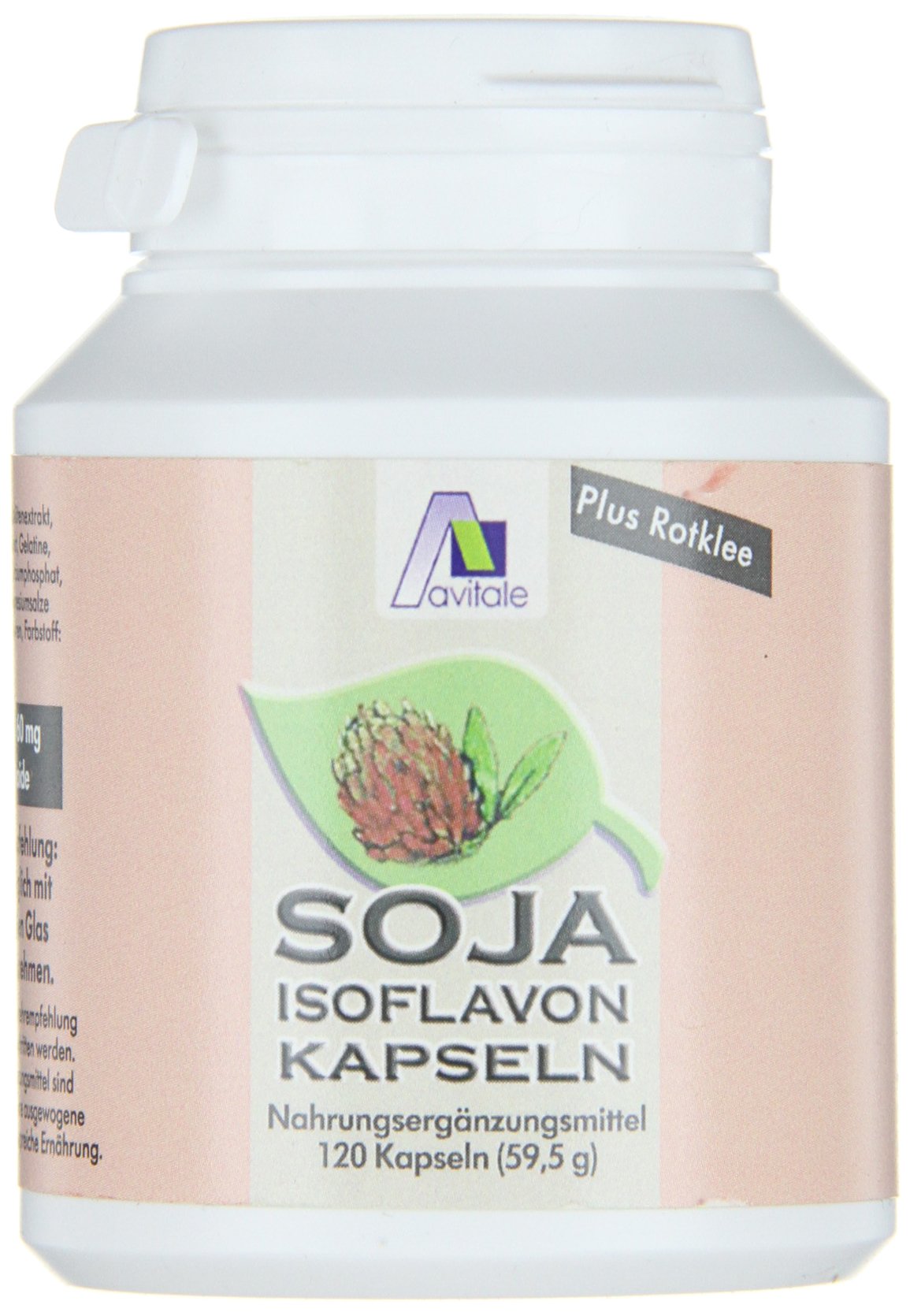 Avitale Soja Isoflavon Kapseln 60 mg + E, 120 Stück, 2er Pack (1 x 59,5 g)