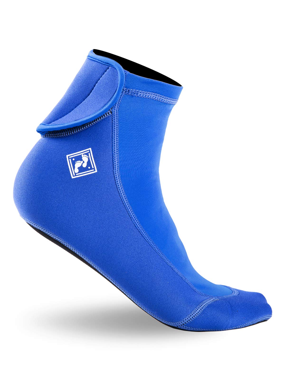 Two Bare Feet Comfort Flex Socks – Lightweight Neoprene Water Socks for Surfing, Swimming & Watersports, Flexible & Comfortable Fit, Ideal for Beach & Water Activities (Blue, XL)