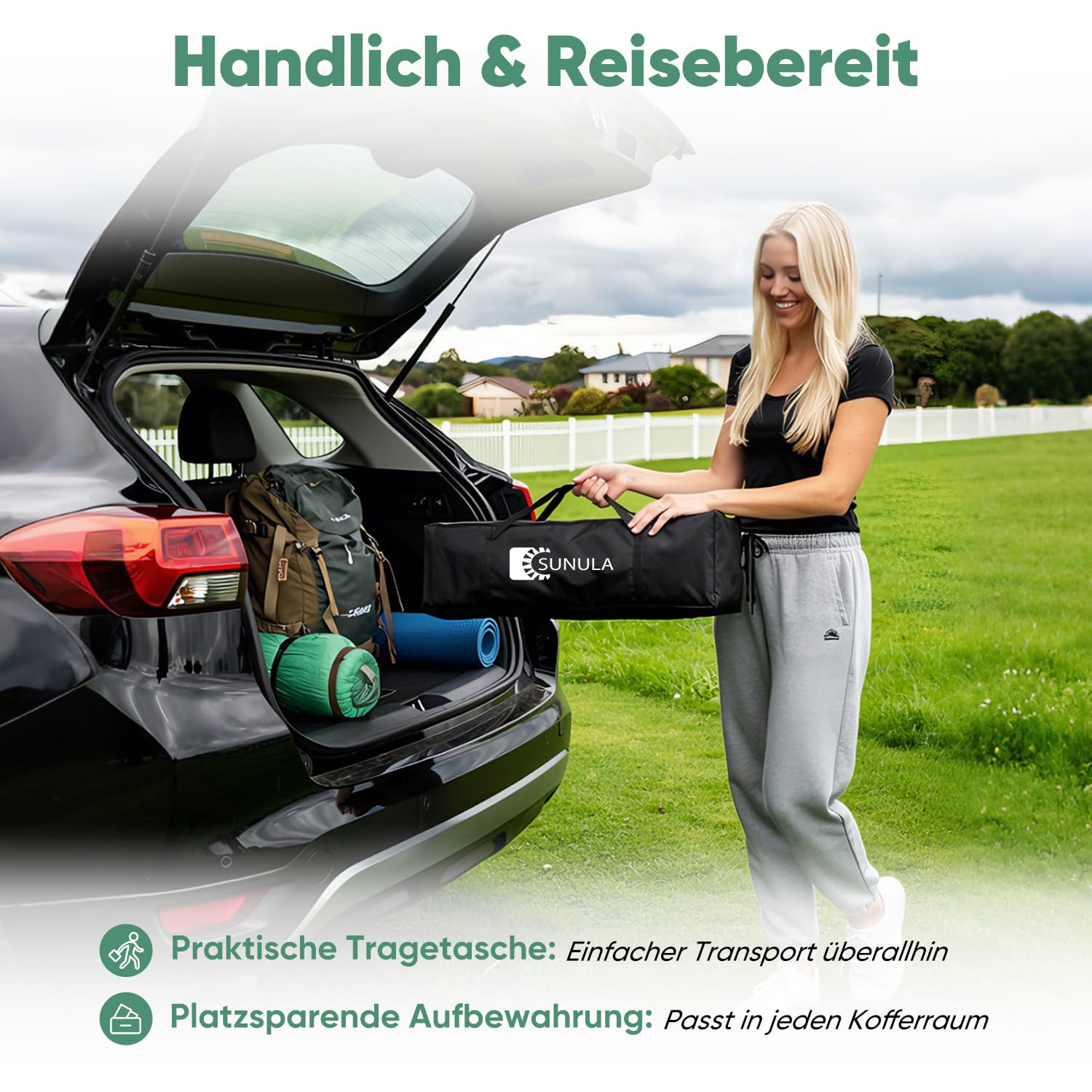 Sunula Pavillon 3x3 Wasserdicht Stabil Winterfest, Faltpavillon 3x3m mit Verdickten Röhren, Partyzelt Pavillion Klappbar für Camping Festival Party, Khaki