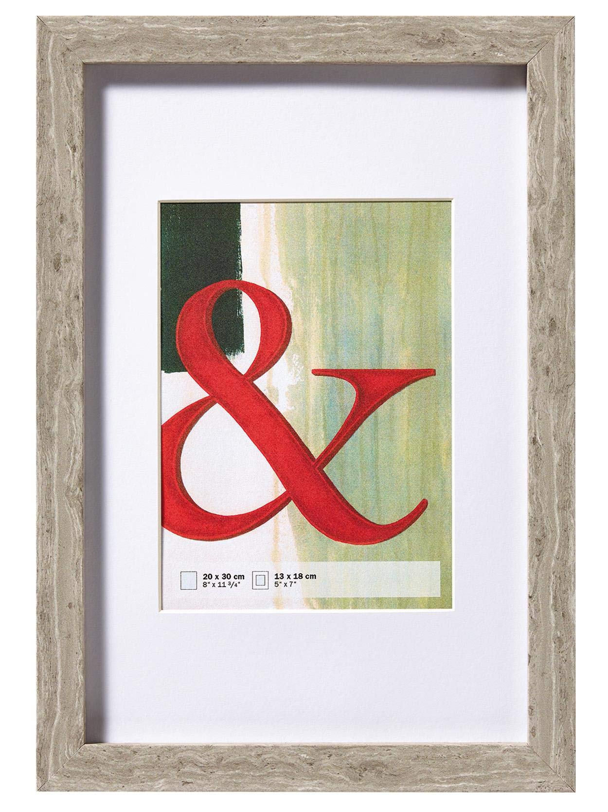 walther design Bilderrahmen grau 50 x 70 cm Echtglas Stockholm EA070D