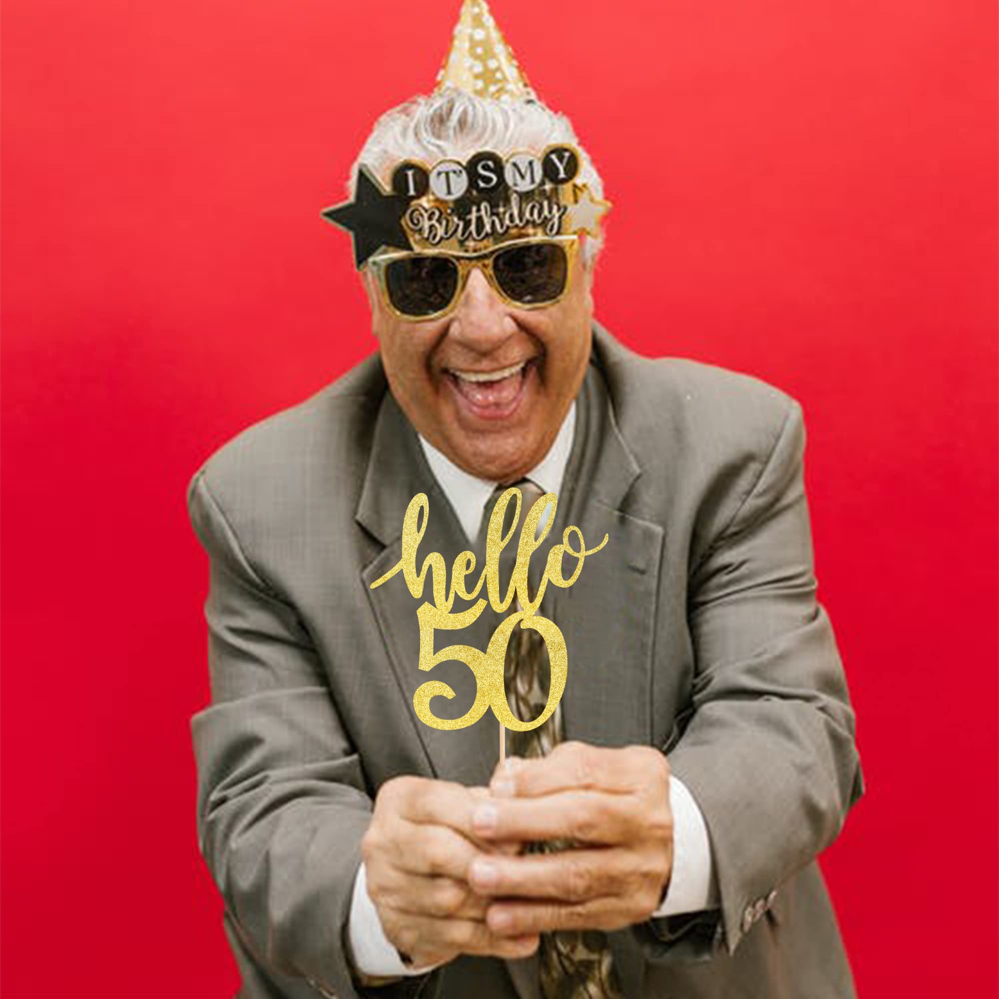 Décorations D'anniversaire De Mariage D'or – Décorations De 50e Anniversaire De Mariage, Décorations De Table, Centre De Table, Décoration De Gâteau De Mariage Doré, Décorations De Gâteau