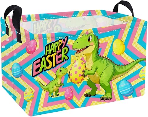 Miniatura 16 de Essme Cestas rectangulares de animales, cesta de almacenamiento rosa con asas para decoración de habitación de niñas, bonito contenedor de Animal