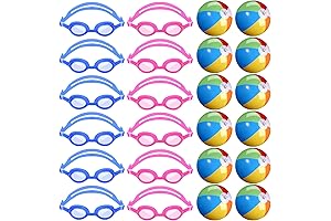 Lunmon 12 Set Pool Party Favors, Perfect Accessories for Your Kids
