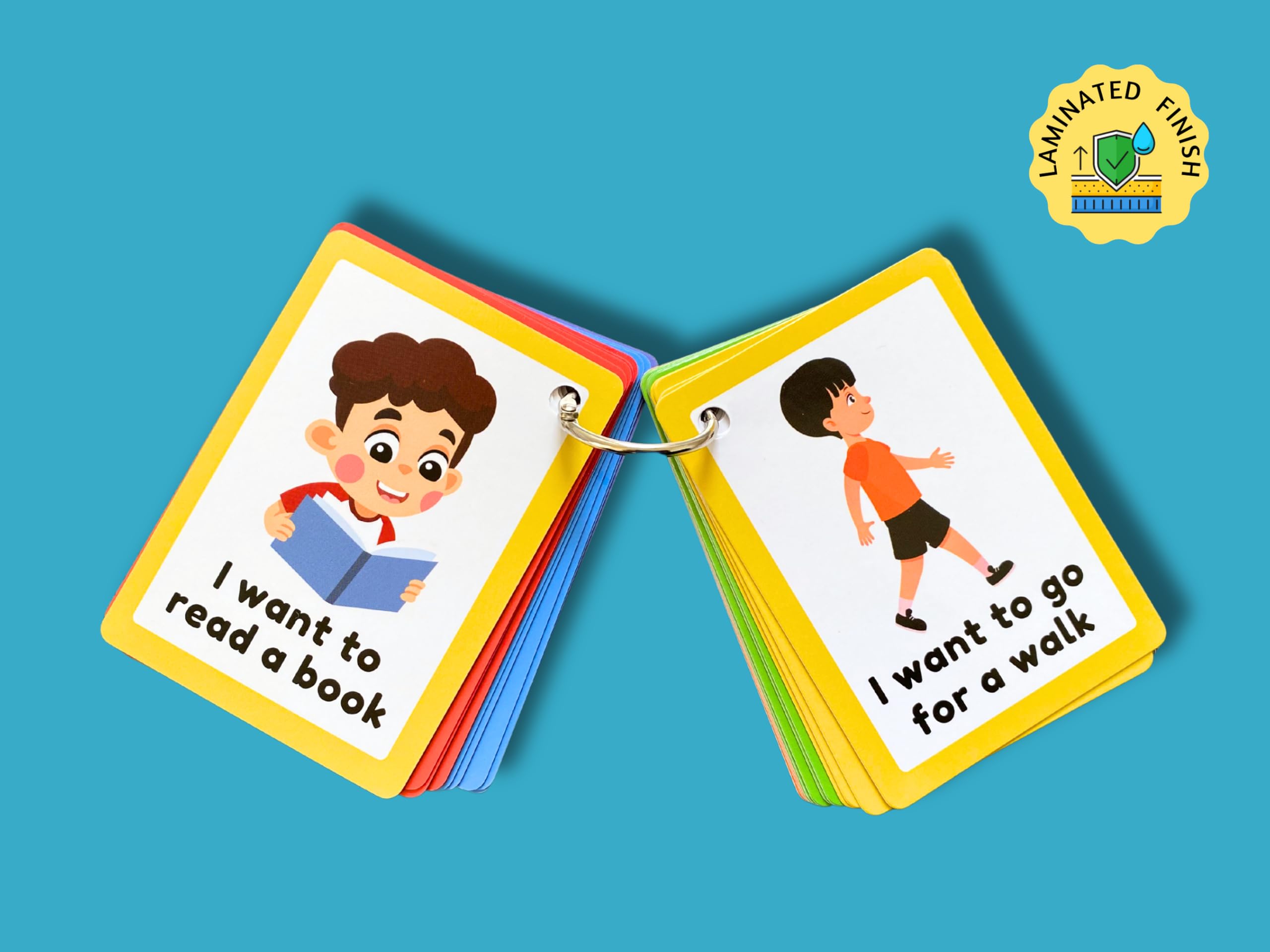 Communication Cards for Non Verbal Children and Adults Autism Special Needs Visual Aid Communication Speech Delay Flash Cards - Image 2