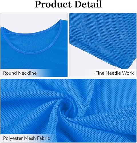 Miniatura 3 de Soccer Pennies Youth, chalecos de práctica de equipo para deportes, camiseta de práctica de fútbol para niños, adolescentes y adultos, juego de 12