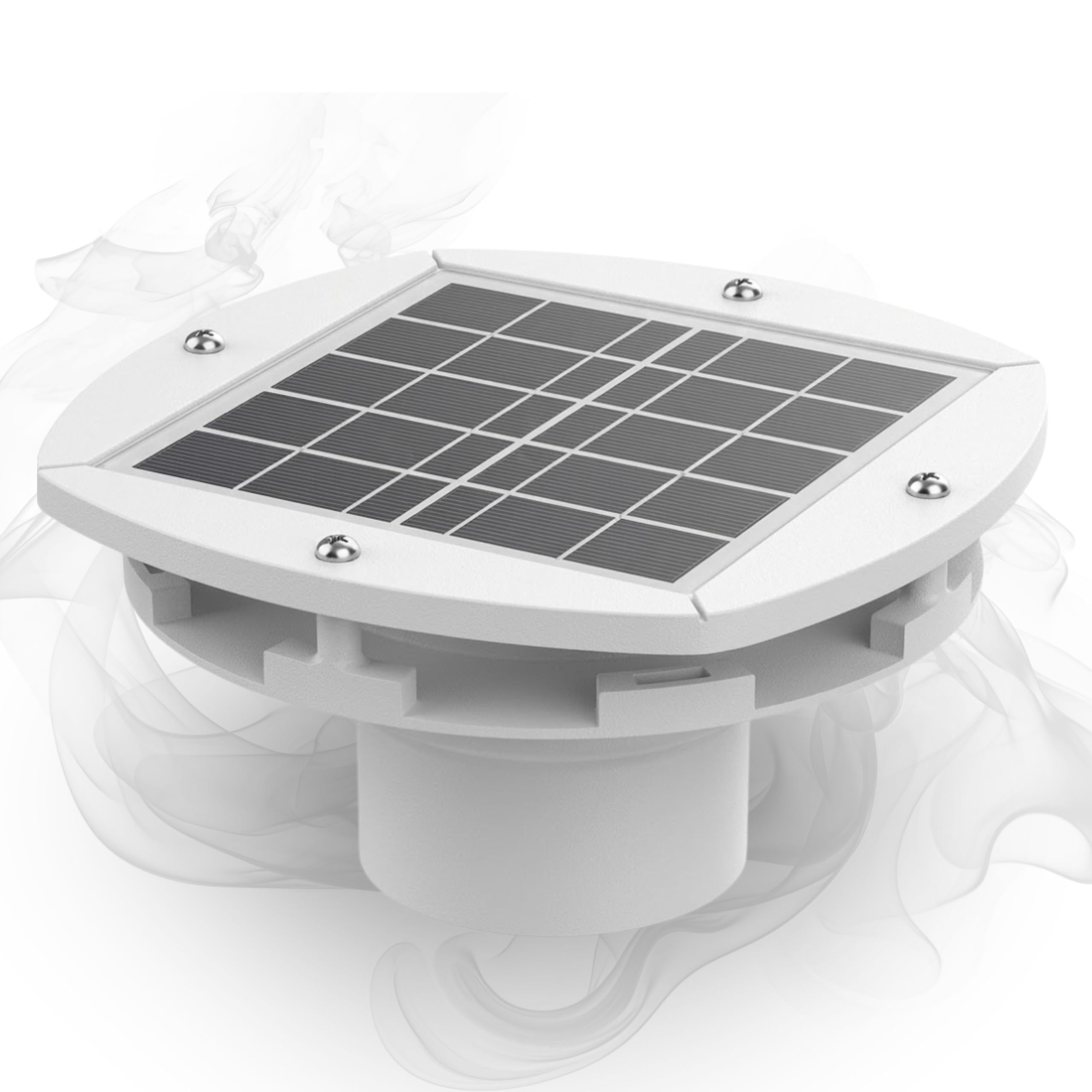 Extracteur Solaire Rechargeable pour Fosse Septique, Ventilation Secondaire, Autonome 24h/24 & Silencieux - HYDRODIV