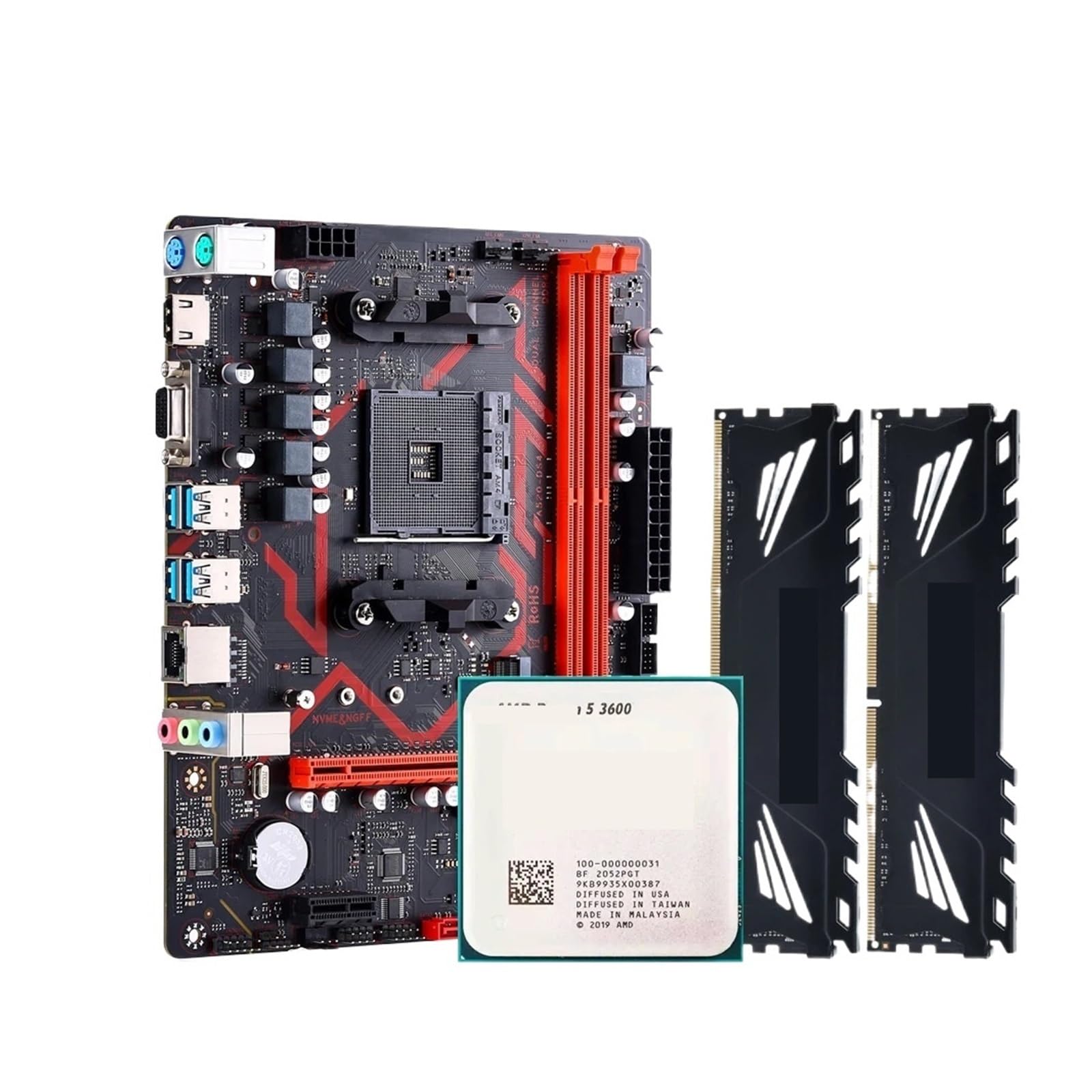 Amazon.com: A520 Motherboard kit Ryzen R5 3600 CPU DDR4 16GB