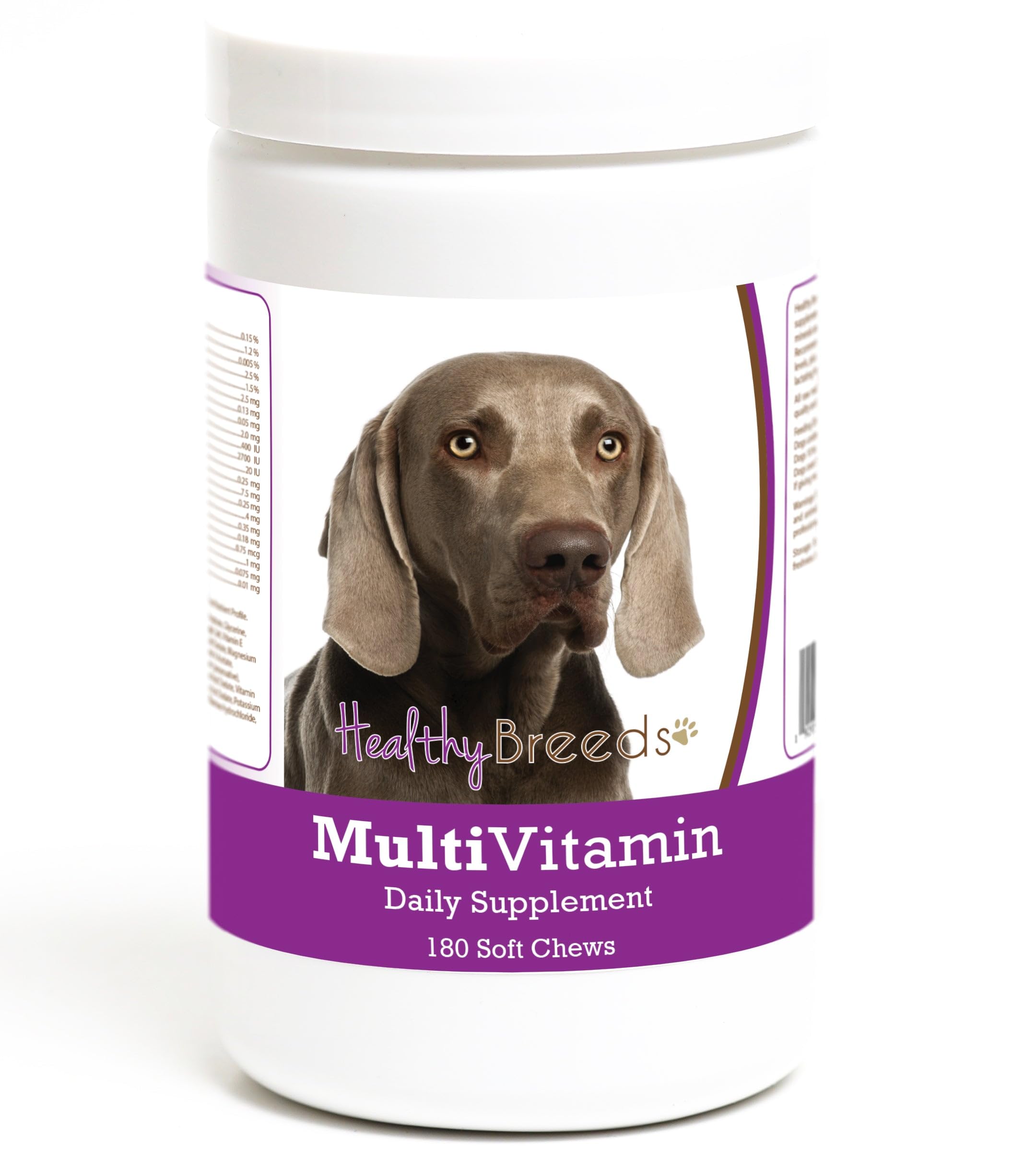 Healthy Breeds Weimaraner Multivitamin Soft Chew for Dogs 180 Count