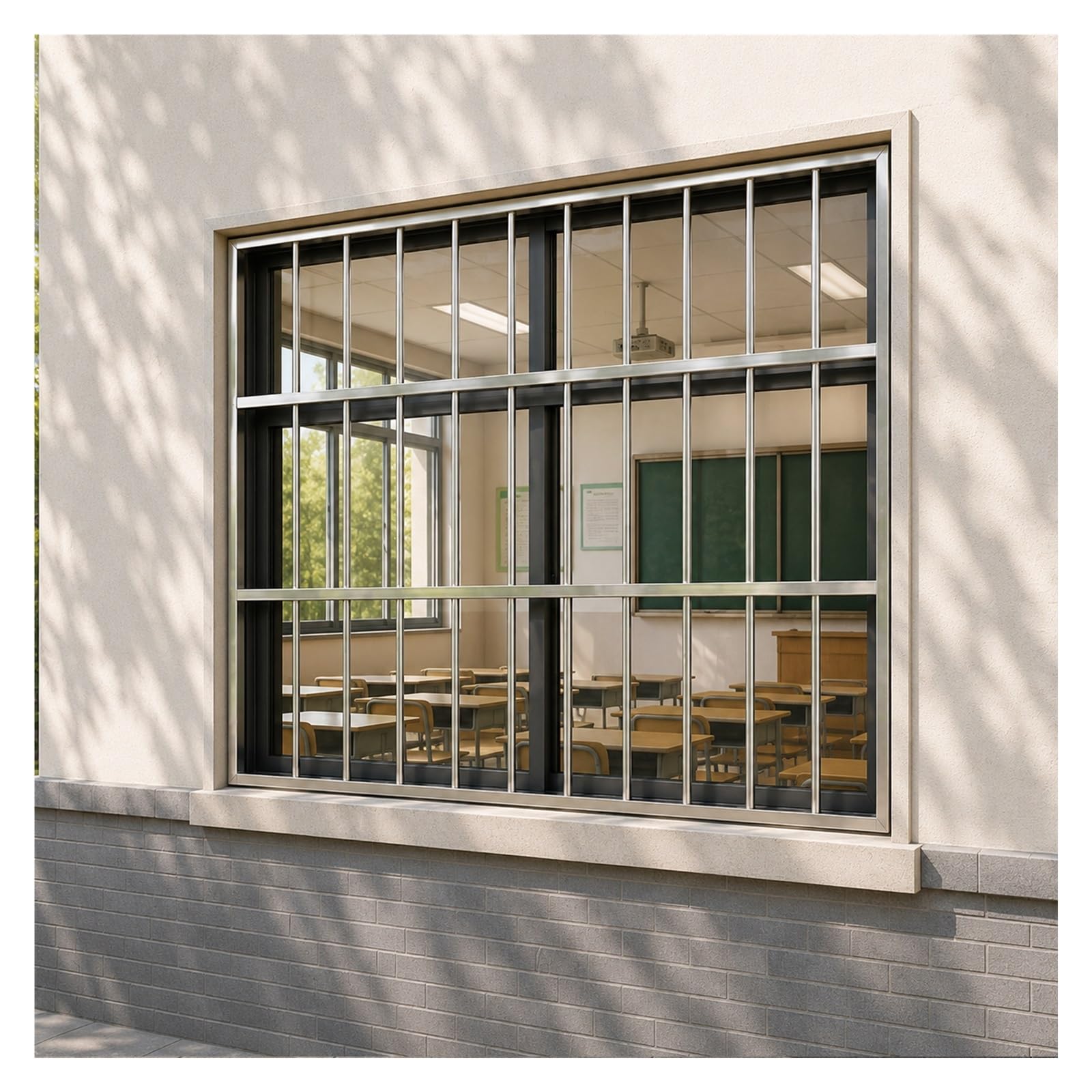Inferriate Per Finestre Barra Di Protezione Resistente Alle Intemperie | Cancello Di Sicurezza Antiruggine Per Finestre, Altezze 65-180 Cm, Facile Da Installare, Previene Le Cadute