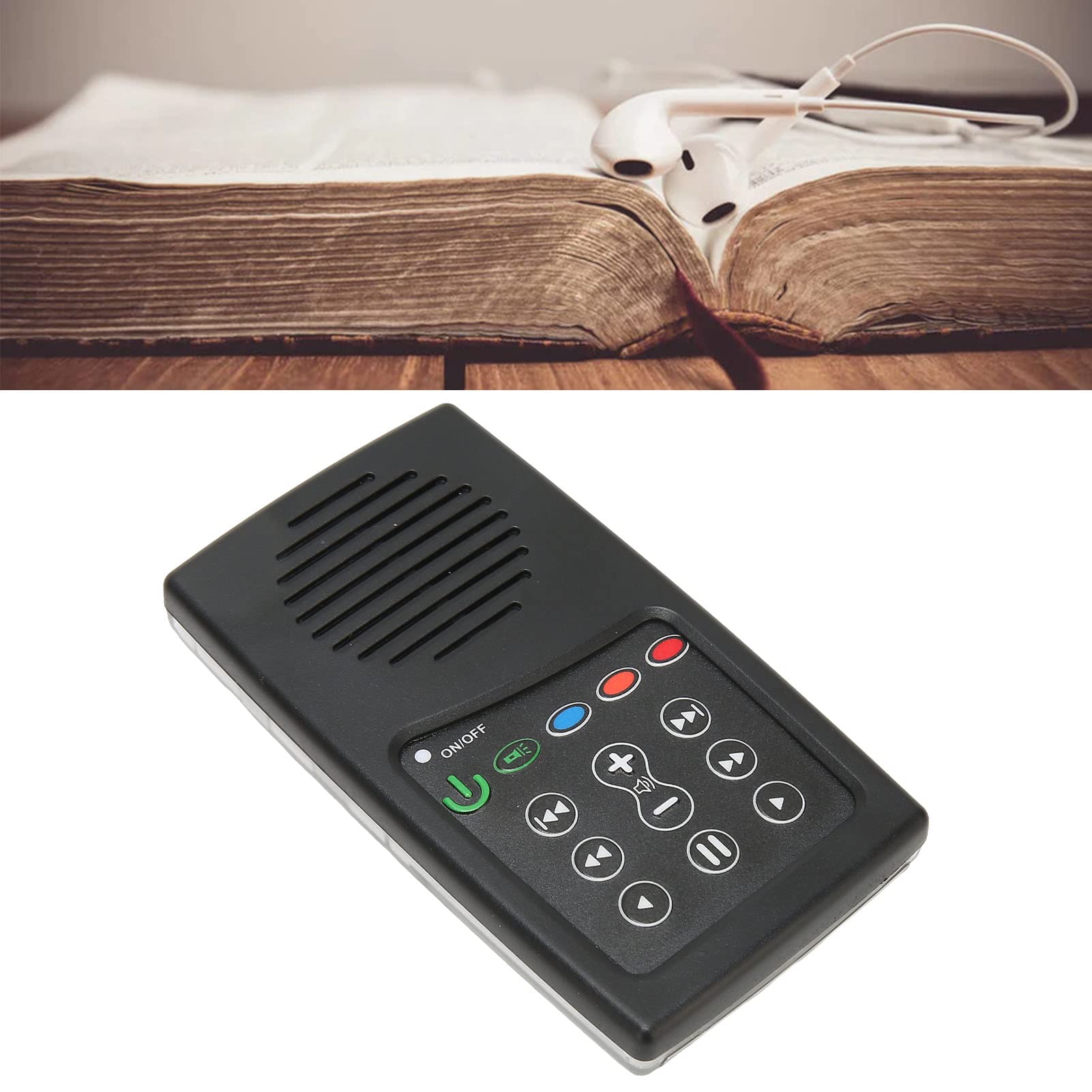 Lettore Biblico Audio, Lettore Biblico Elettronico Ad Energia Solare con capacità 8G e Batteria Ricaricabile 500mAh, Lettore Audio Biblico Portatile per Anziani (KJV Inglese con