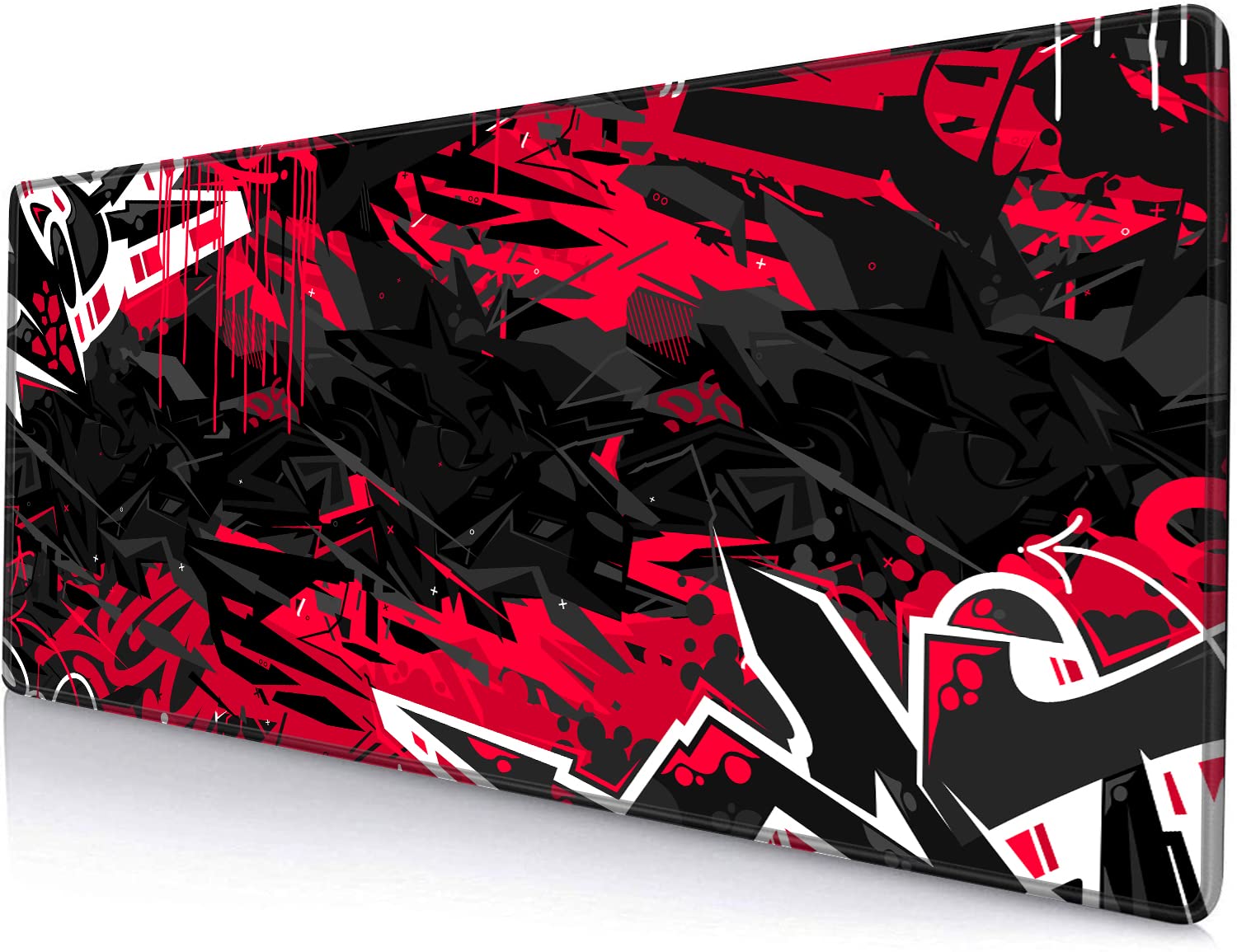 Rozszerzona podkładka pod mysz do gier, XXL, duża długa podkładka pod mysz pod klawiaturę komputerową, podkładka na biurko do gier biurowych, laptop, 30 x 10 cm, antypoślizgowa gumowa