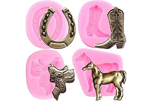 Cowboy Chocolate Molds: Mujiang Horse Silicone Molds