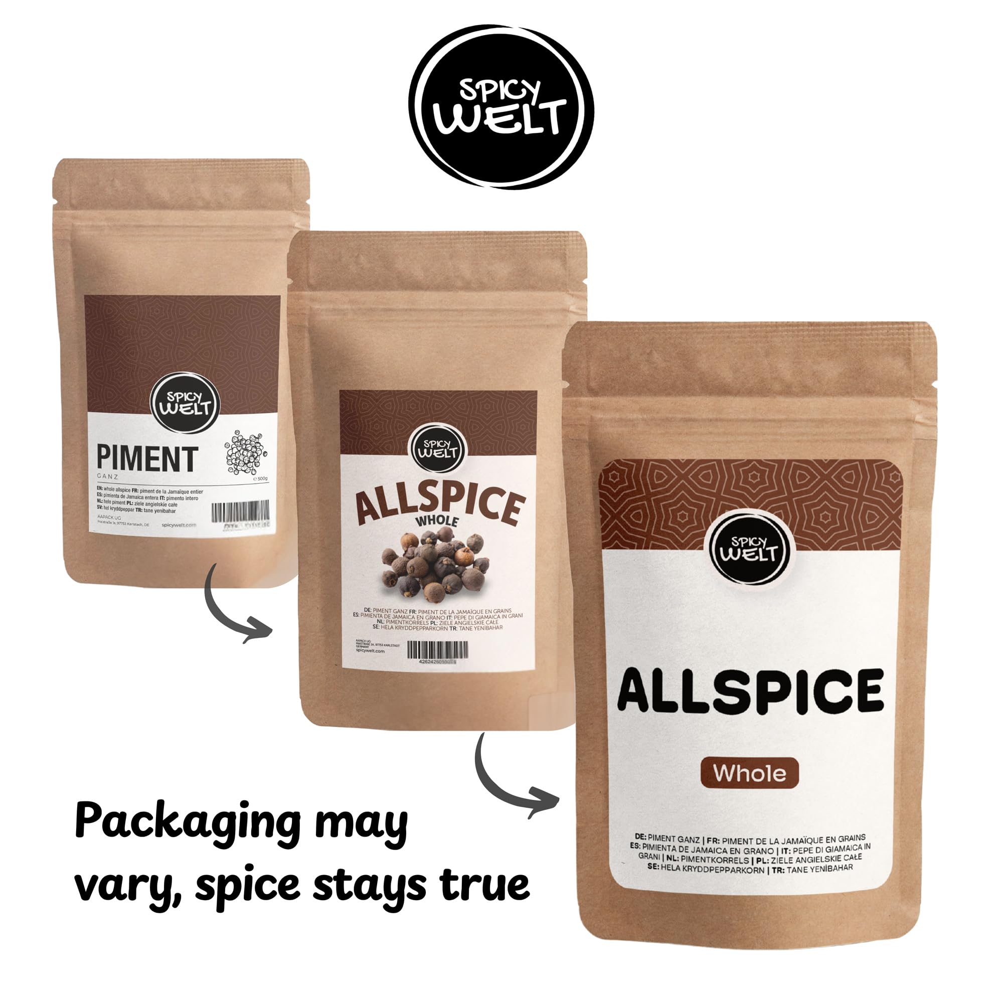 Spicy Welt Ziele Angielskie Całe (250g) – Całe Ziarna do Rosołu, Bigosu, Marynat, Śledzi, Zup & Kiszonek | Korzenne, Ciepłe, Aromatyczne | 100% Naturalne, Bez Dodatków