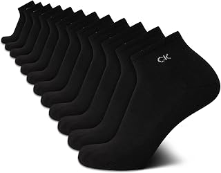 Mens 12 Pack Cushioned Stretch Performance Quarter Cut Socks