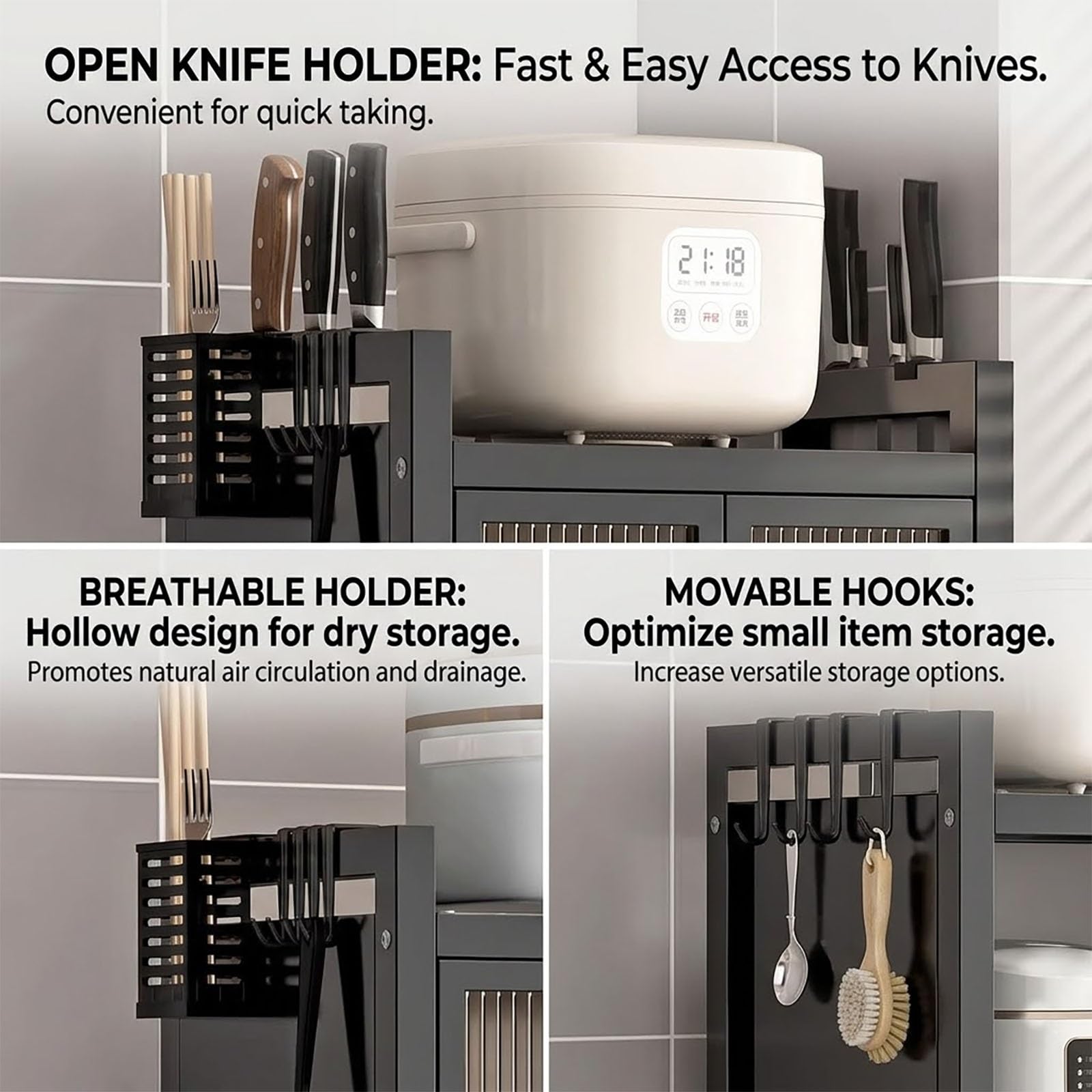 Égouttoir à vaisselle à 2 niveaux peu encombrant avec couvercle – Égouttoir à vaisselle et plateau d'égouttage pour cuisine (blanc, 44,5 x 28 x 60 cm) – Solution de rangement efficace pour la