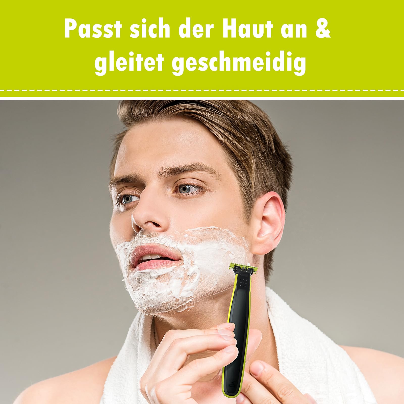 3 Stück Ersatzklinge für Philips, Face & Body Wasserdichte Ersatzköpfe, Edelstahl Klingen Einzeln verpackt
