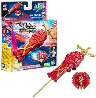 Pião e Lançador Beyblade Burst QuadStrike - Lançador Potência e Velocidade - Xcalius - F7726 - Hasbro