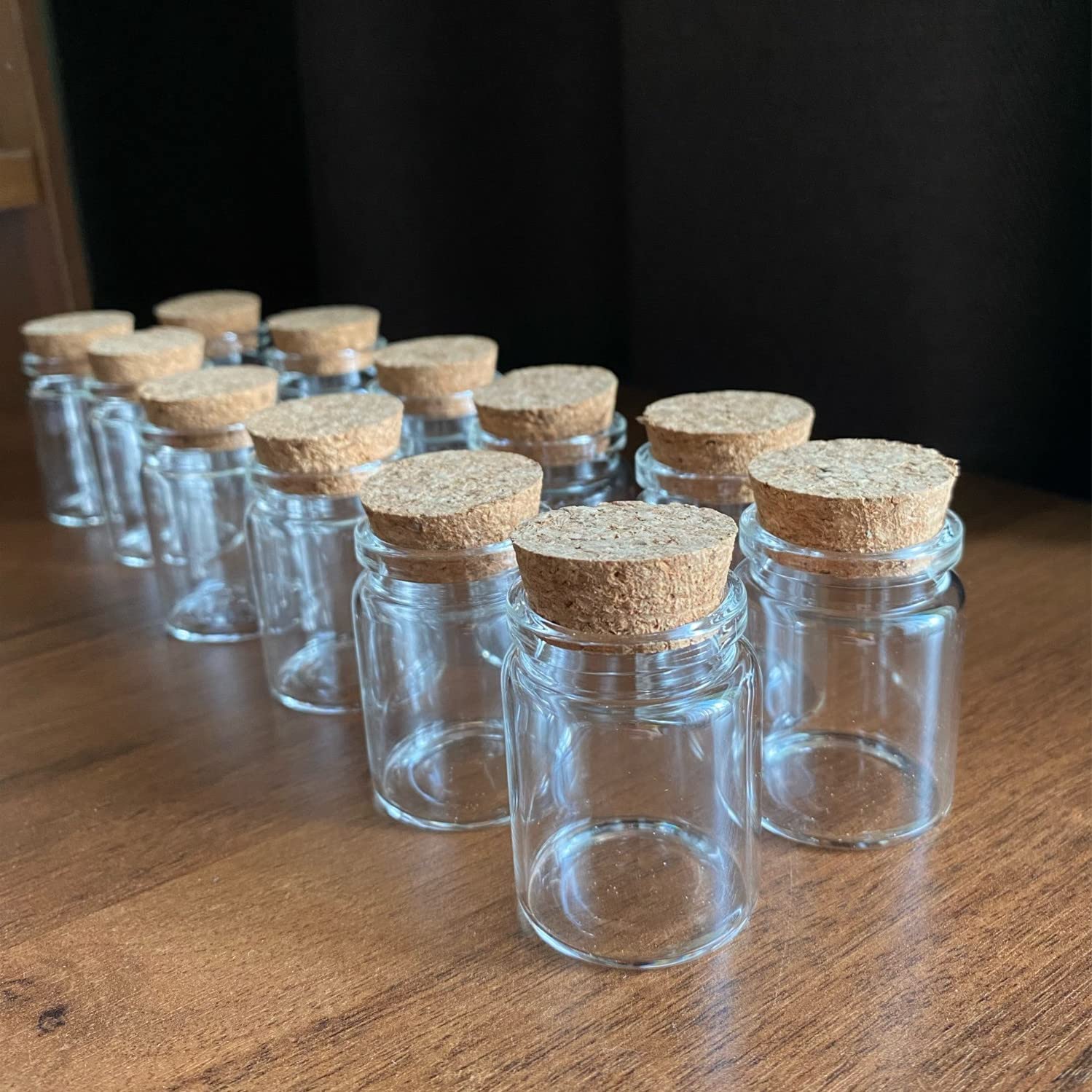 MENGKE Frascos De Vidrio For Grageas De 30 Ml (26 X 37 X 50 Mm), Pequeños Tubos De Ensayo, Recipientes Vacíos For Manualidades, Dulces, Regalo De Boda(12 Pieces)