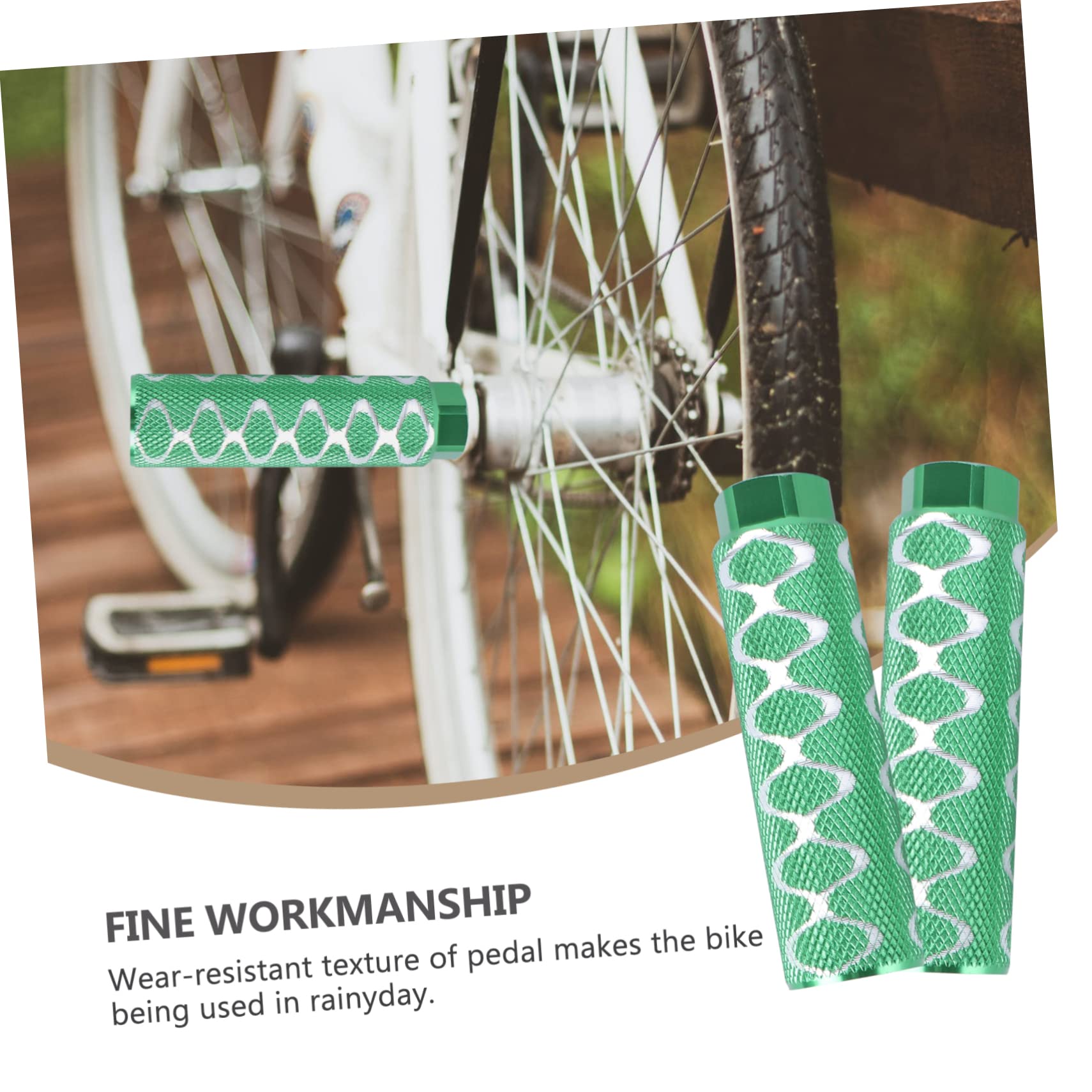 3 Paia molletta per bici da riparare Accessori ganci in metallo pedane per bici pedana bicicletta pedale del cilindro piolo sedile posteriore allacciare treppiedi chiodo questi bmx