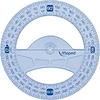 Transferidor 360°/12cm, Maped, Geometric, 242360, Transparente