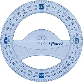 Transferidor 360°/12cm, Maped, Geometric, 242360, Transparente