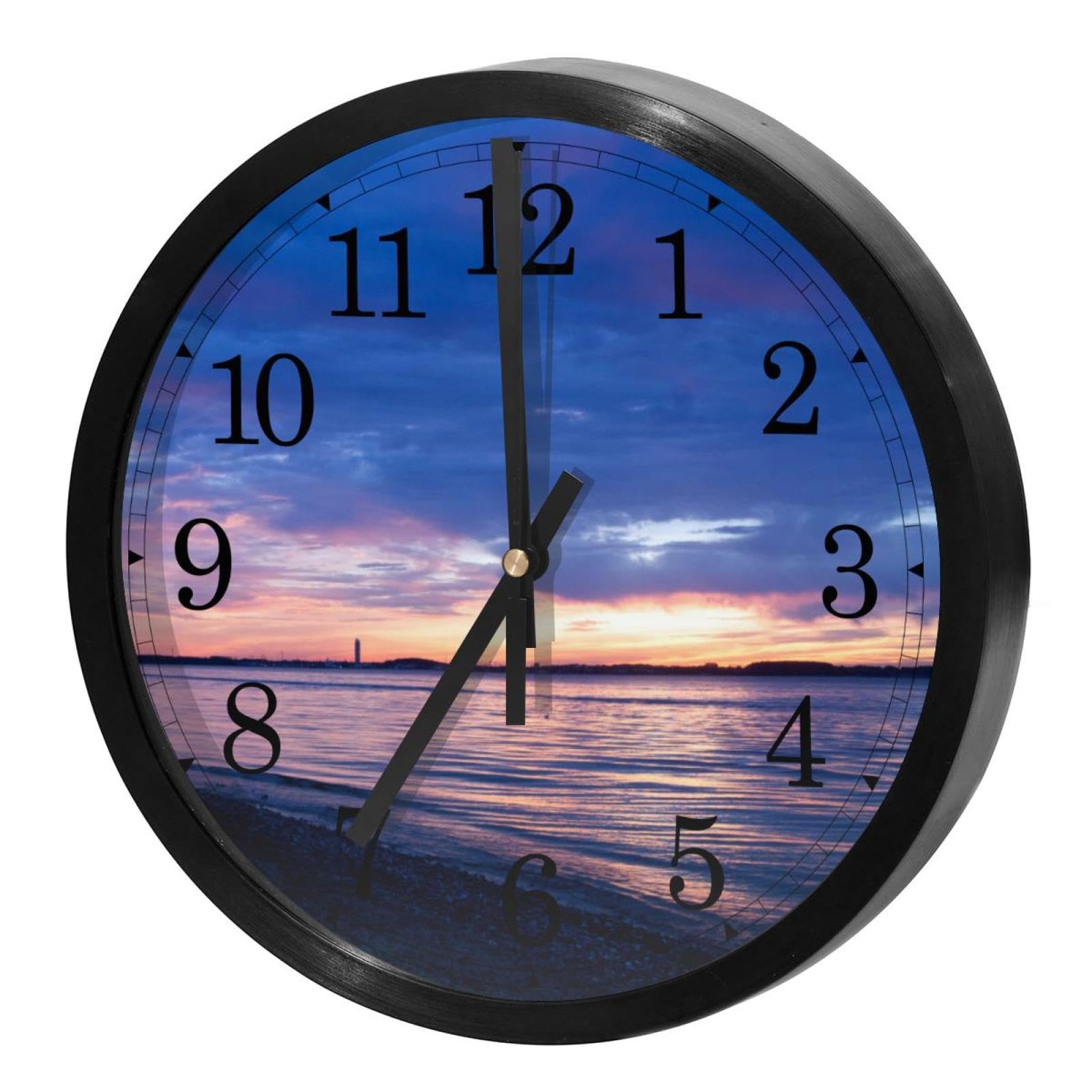 Horloge murale silencieuse à quartz pour chambre et maison