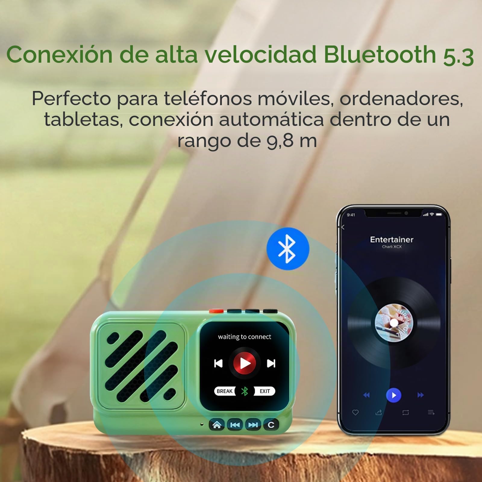 Choyong Voyager - Altavoz Bluetooth inalámbrico portátil con WiFi/4G, estación de radio por Internet, BT5.3, electrónica para el hogar, viajes, al aire libre