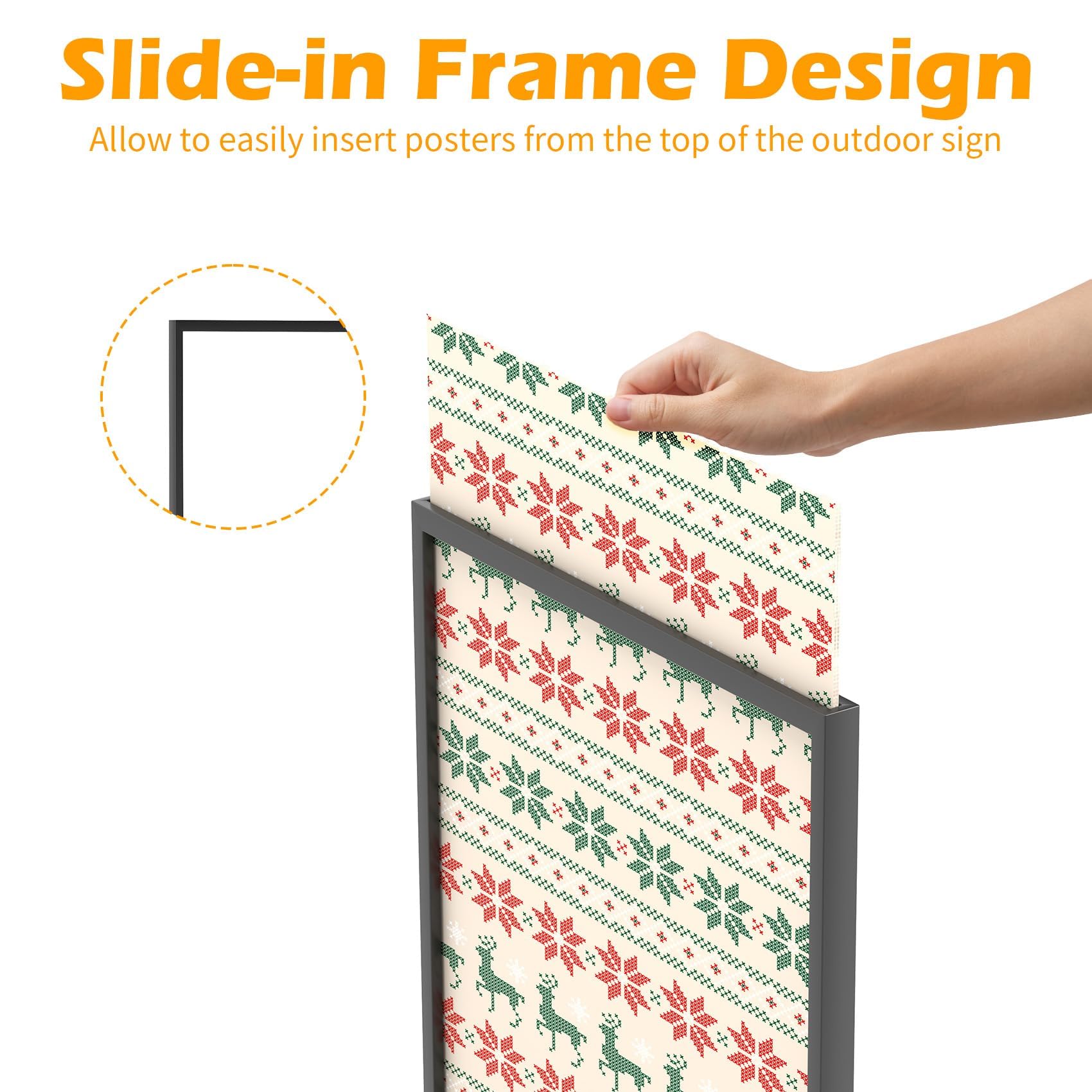 lesolar Soporte para carteles con soporte para periódicos de 4 niveles, 19.6 x 27.6 pulgadas, soporte de póster resistente para exhibir carteles de doble cara con 4 ruedas para exhibición de negocios