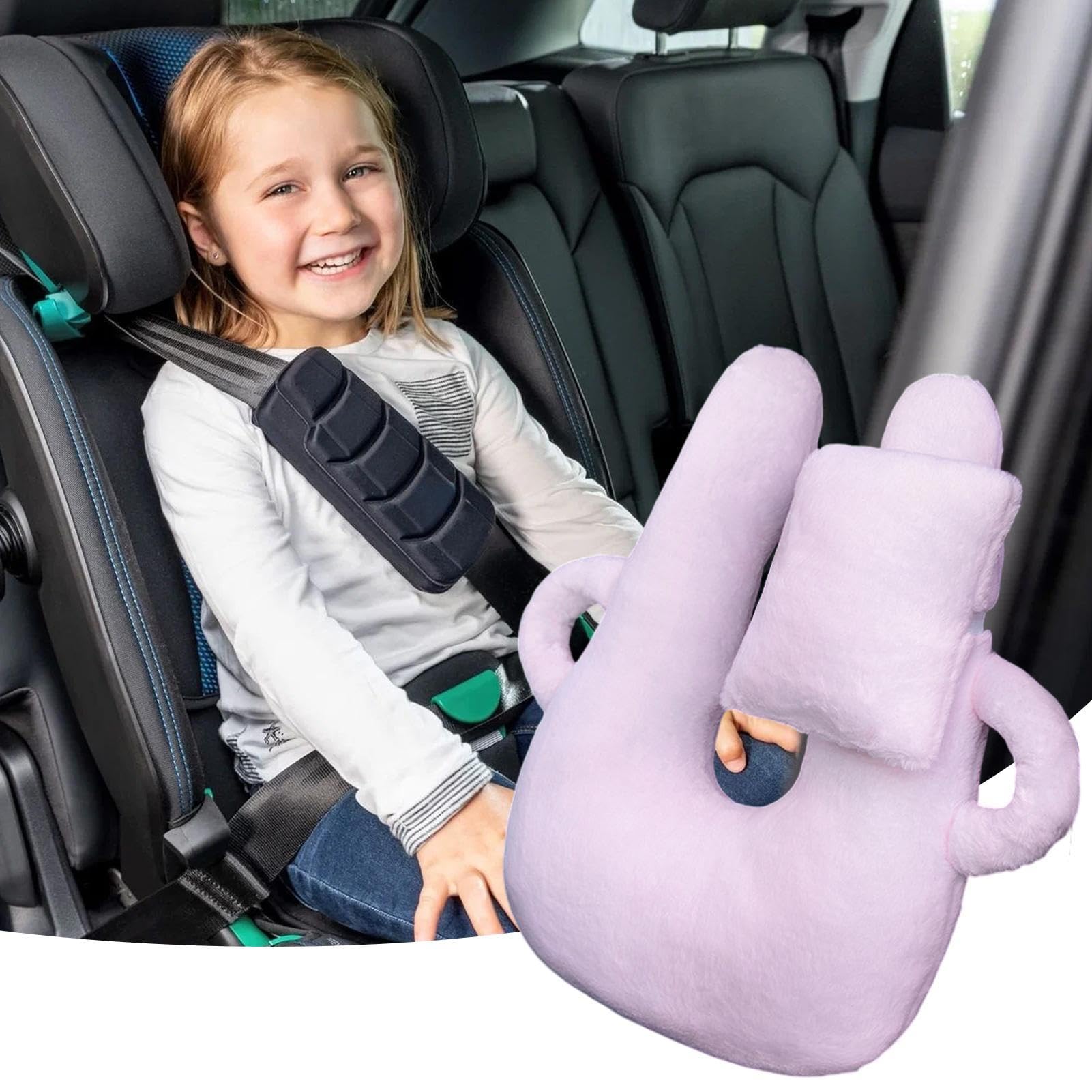 Reisekissen für Schlaf – ergonomischer Komfort für Halswirbel- und Körperstütze, Kopfstütze, Sitz für , Kinder, im Auto, Haus, Reisen, Flugzeug, Gürtel