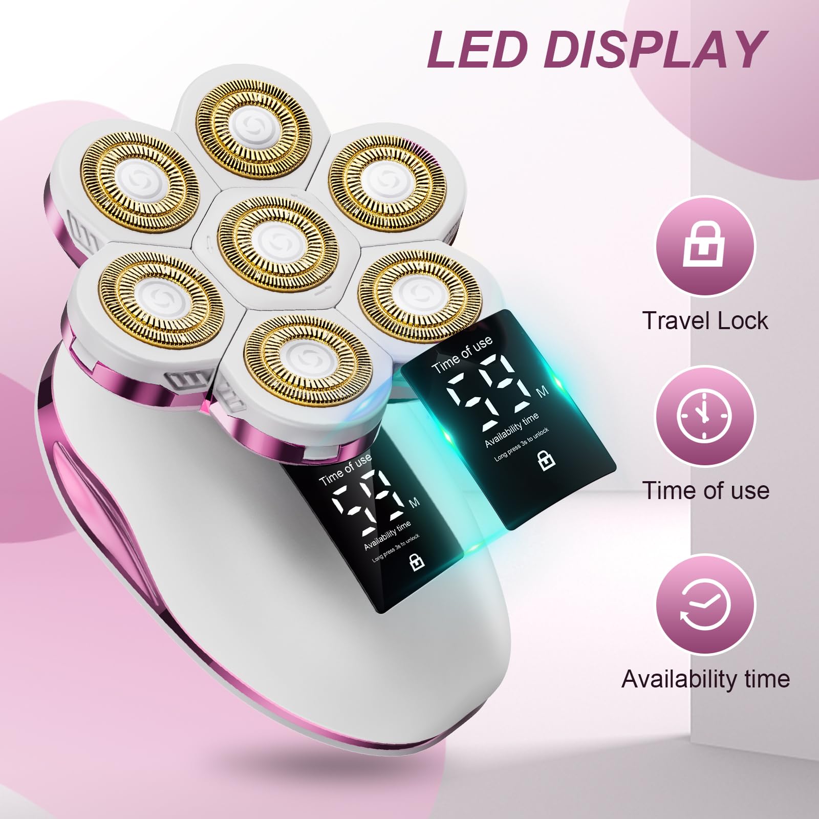 Snapklik.com : Electric Razors For Women, 7D Rechargeable Wet/Dry ...