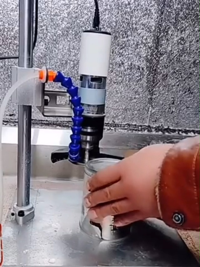 Taglia Bottiglie Di Vetro Elettrico - Motore 795 DC Per Taglio Precisione | Fai-da-Te Per Creare Vasi, Portapenne E Decorazioni | Fino A 30mm Di Profondità - Foto 9