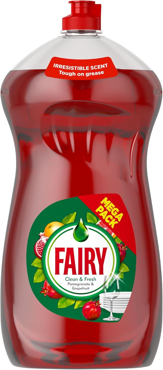 4 x Fairy Clean and Fresh Washing Up Liquid Pomegranate and Grapefruit 1450ML (£9.80 / £8.40 with S&S)