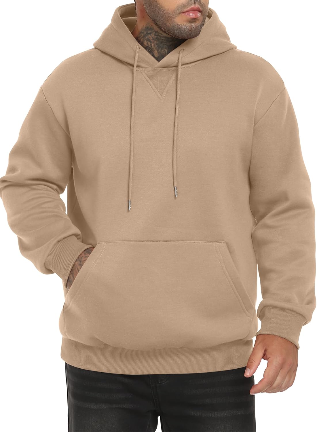 Men's Hooded Sweatshirts Long Sleeve Winter Hoodies Pullover Sweatshirts with Pockets - Image 2