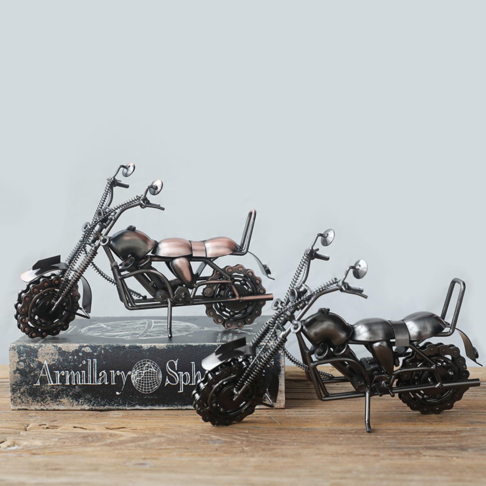 Amazon.co.jp: [SSUPTEMBER2] オートバイ バイク レトロ 置物 鋳鉄製