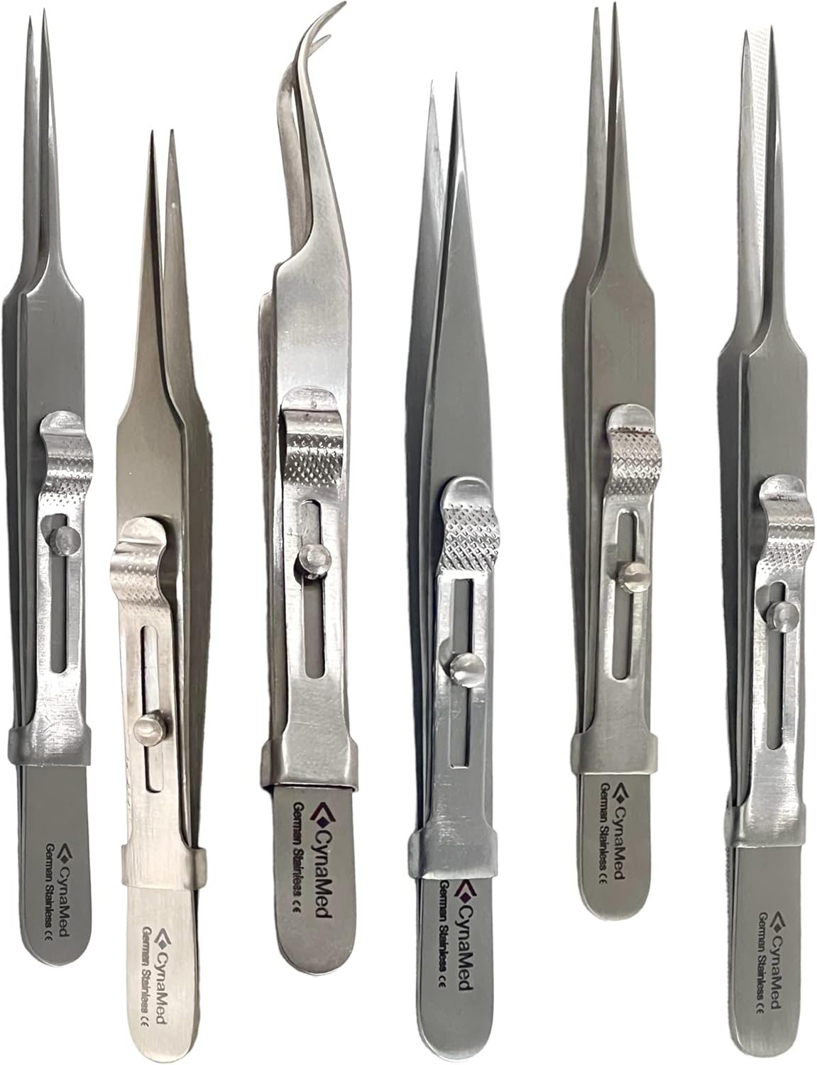 GERMAN Tweezers Set Stainless Steel Hobby Electronic Jewelry Watch Repairs Tool