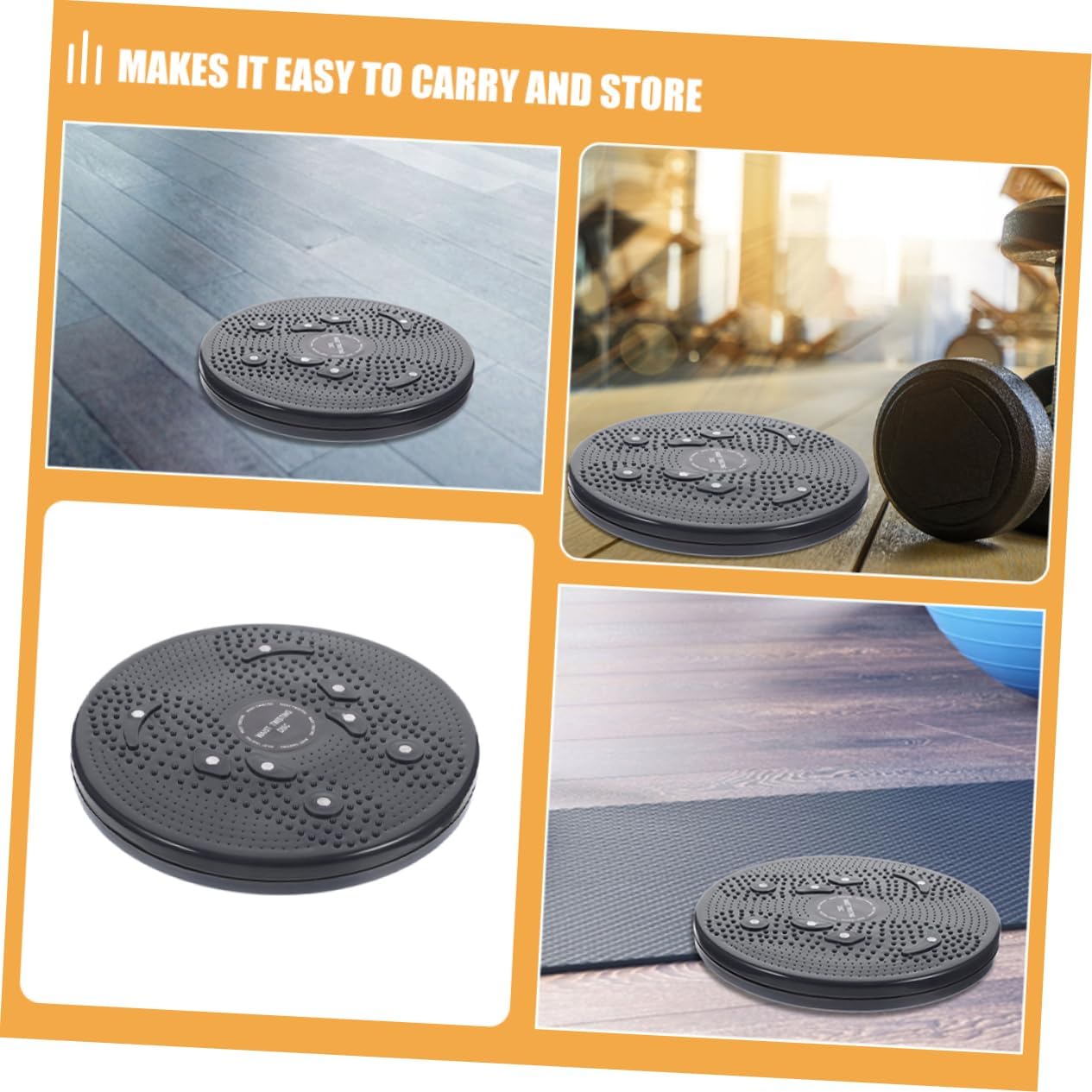 Totority 2pcs Twist Board Waist Disc Exercise Twist Boards Mute Slimming Machine for Home Fitness