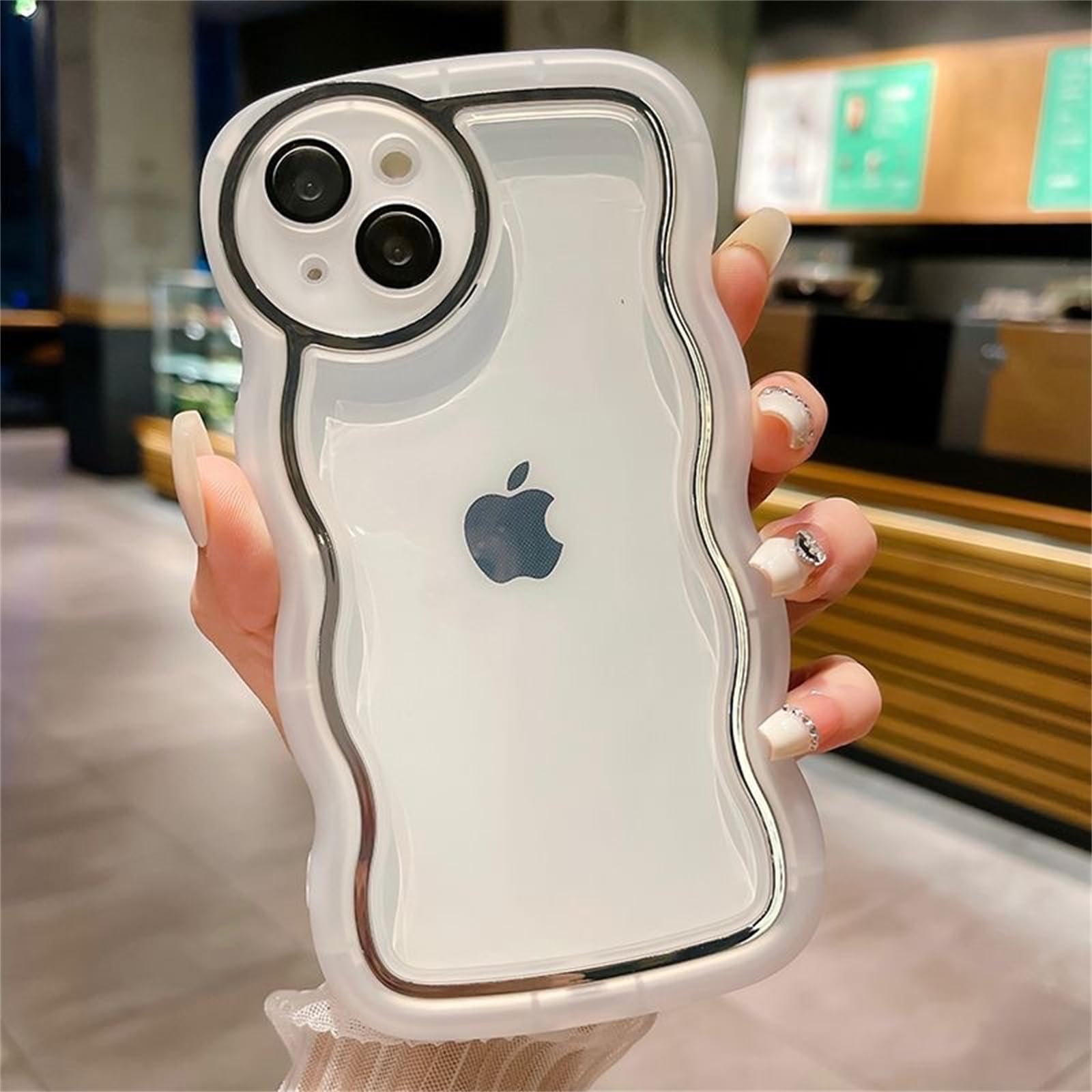 Amazon.co.jp: iPhone11 pro ケース 透け感 おしゃれ 韓国 ウェーブ