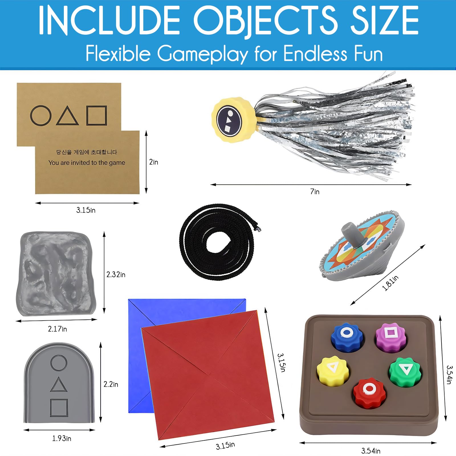 Gonggi Korean Game?Korean Folk Game Set?Gong-gi, Biseokchigi?DDAKJI, Jebi chagi?Paeng-y, Family Party Game?Birthday Gift(1 Set)