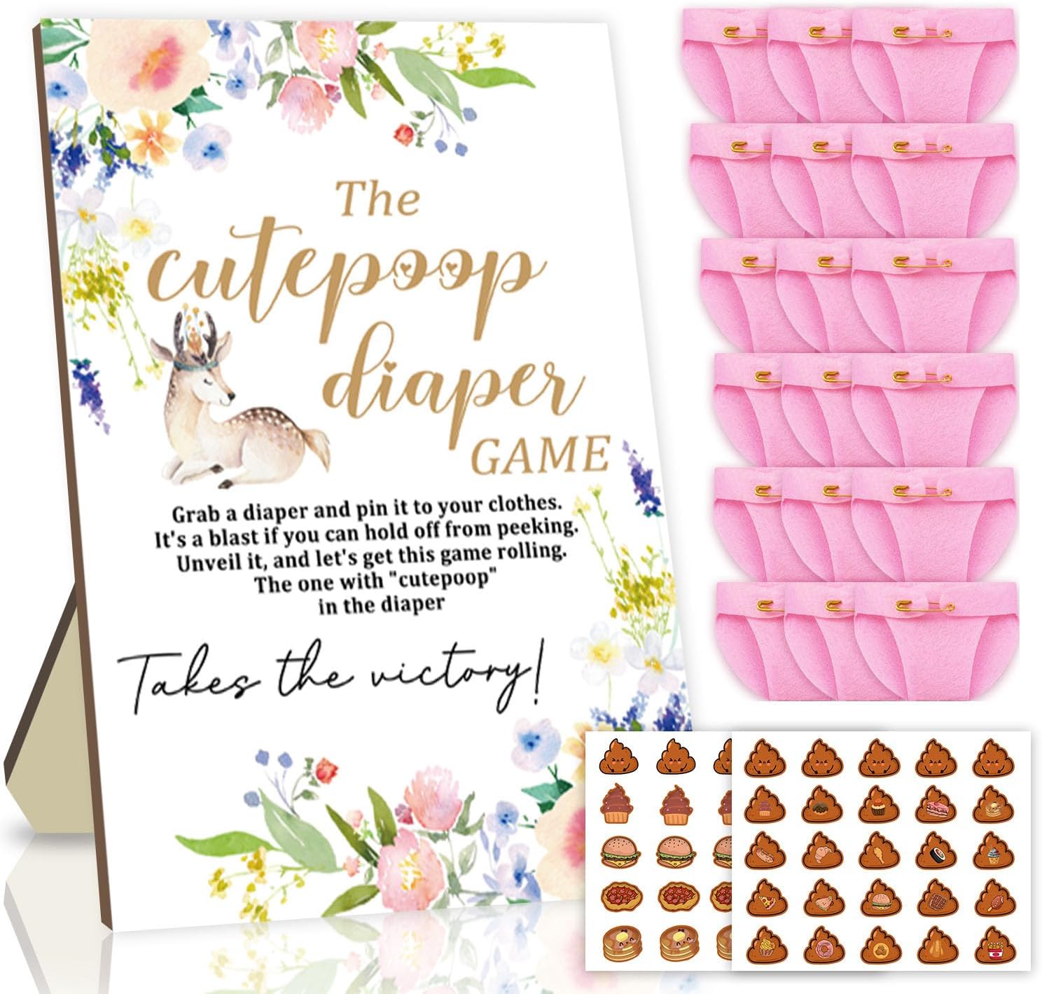 Funny Baby Shower Diaper Games for Boys Girls, Baby Shower