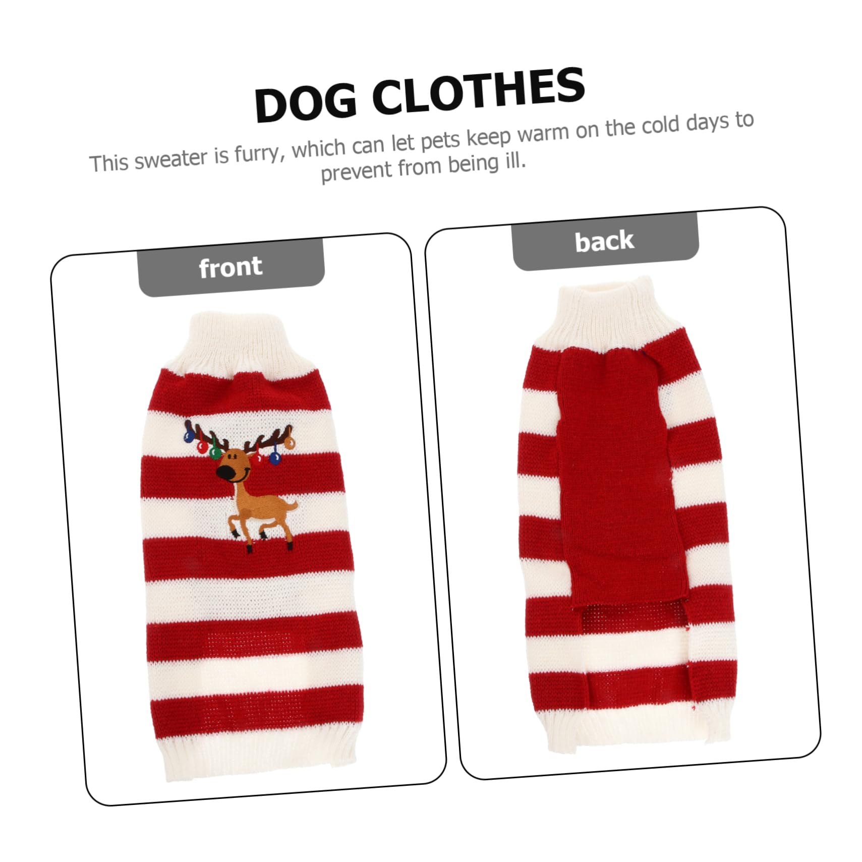 Suéter para Mascotas Ropa para Perros Suéter De Punto De Alce Festivo Cálido para Fiesta De Navidad De Talla M Color Rojo