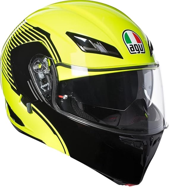 AGV Compact St Vermont Casco Modulare Apribile, Giallo Fluo/Nero, XL :  Amazon.it: Auto e Moto